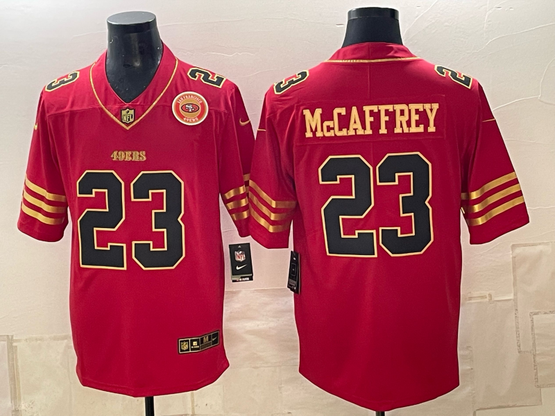 Men 2026 Nike San Francisco 49ers #23 McCaffery red NFL Jersey 101601->san francisco 49ers->NFL Jersey